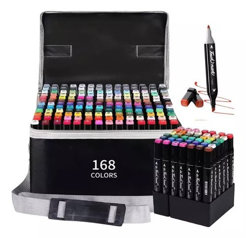 ESTUCHE DE MARCADORES 168PCS