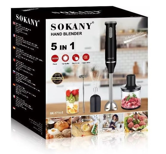 BATIDOR DE MANO 5 EN 1 SOKANY 1714-5