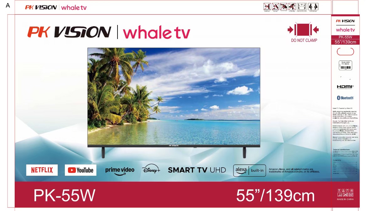 TELEVISOR 55” PK VISION WHALE TV
