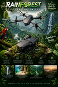 Mini Drone Pro E88 - Rainforest explora sin límites